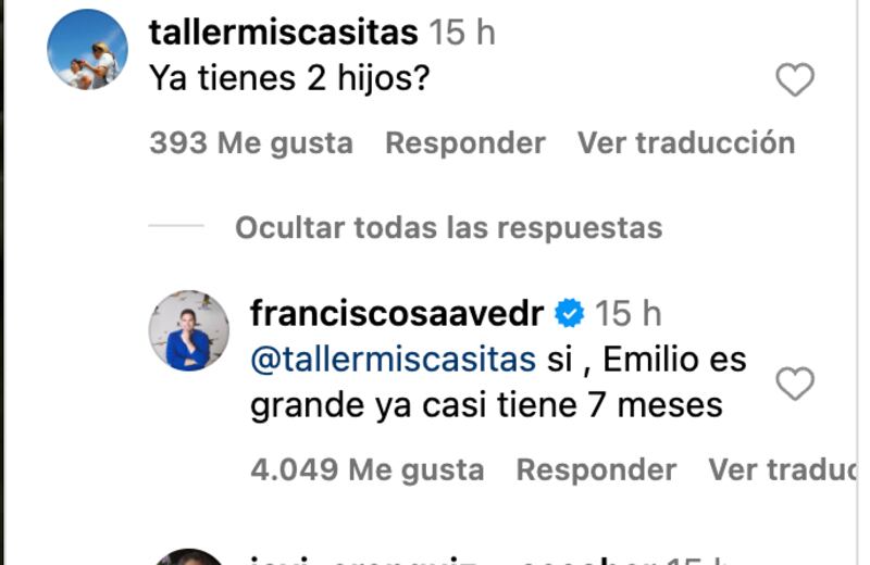 Comentarios de Pancho Saavedra | Captura: Instagram