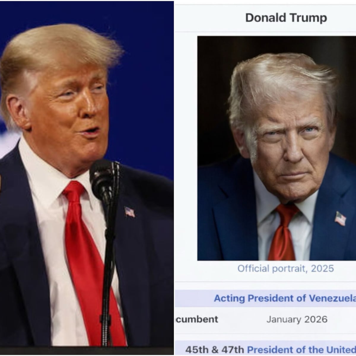 Donald Trump se autoproclama presidente interino de Venezuela Donald Trump se autoproclama presidente interino de Venezuela