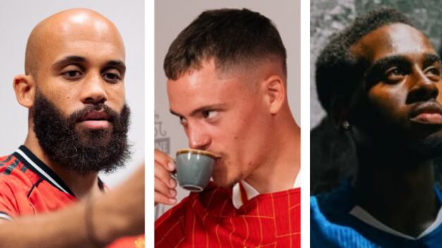 Mbeumo (Manchester United), Wirtz (Liverpool) y Gittens (Chelsea) / Fotos: clubes