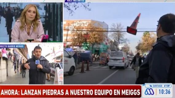 Roberto Saa sufre violento ataque en Meiggs durante despacho en vivo: les lanzaron piedras y otros proyectiles