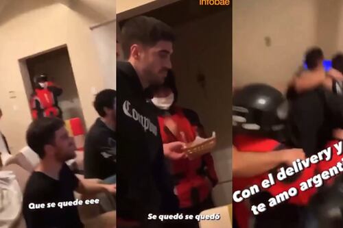 “Te amo Argentina”: delivery entrega pedido en plena final, lo invitan a verla y festejo se vuelve viral
