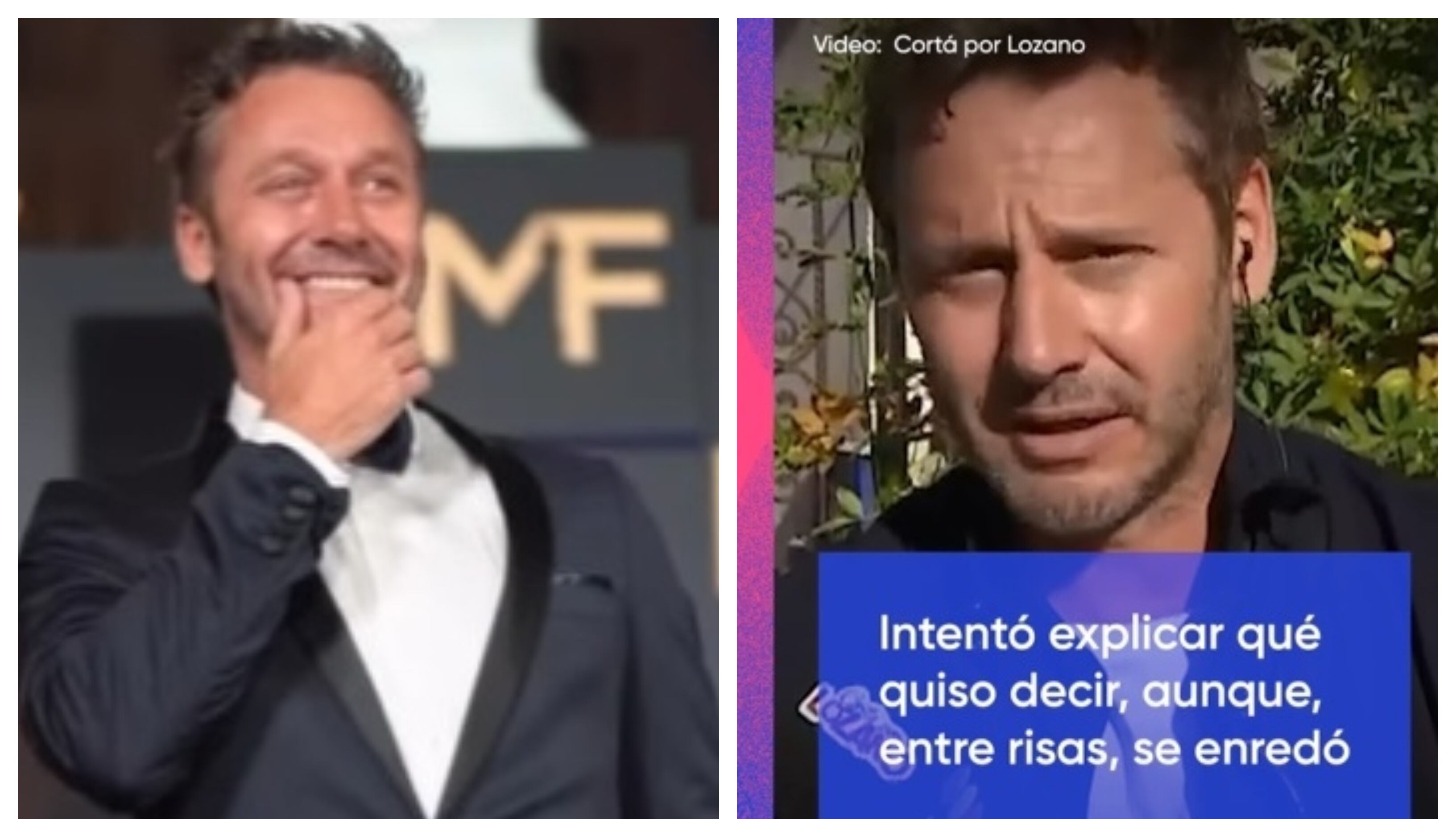 El actor chileno explicó en un programa de espectáculos argentino el motivo de su viralizado mensaje durante la premiación de los Martín Fierro.