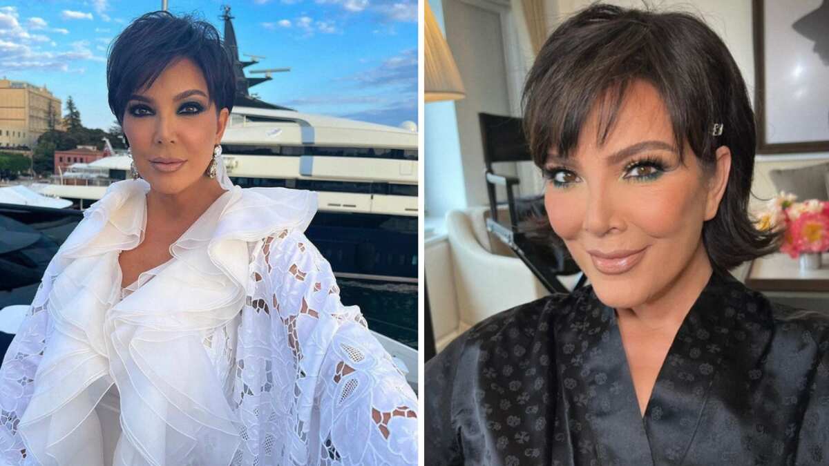 Kris Jenner siempre suele salir con maquillaje y muy bien arreglada