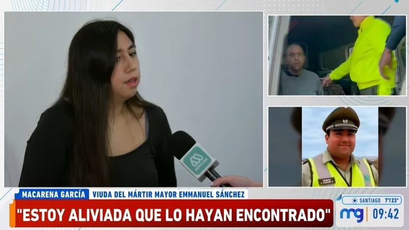 La viuda del mayor de Carabineros asesinado en Quinta Normal habló en exclusiva esta mañana en el matinal de Mega respecto de la detención del cuarto imputado por el crimen de Emmanuel Sánchez.