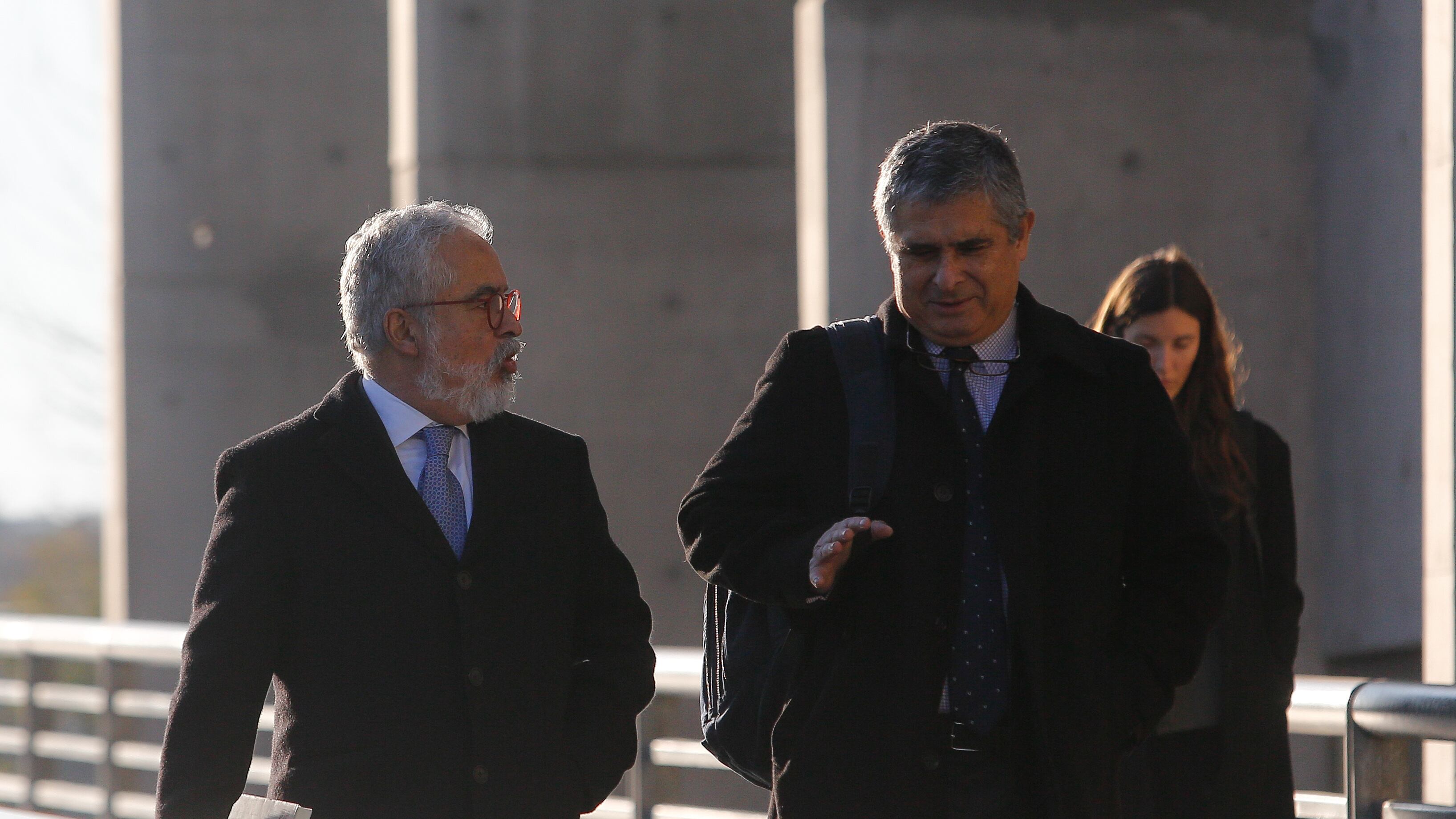 D. HermosillLuis Hermosilla y su hermano Juan Pablo en Tribunales en día de formalización. / AGENCIAUNO