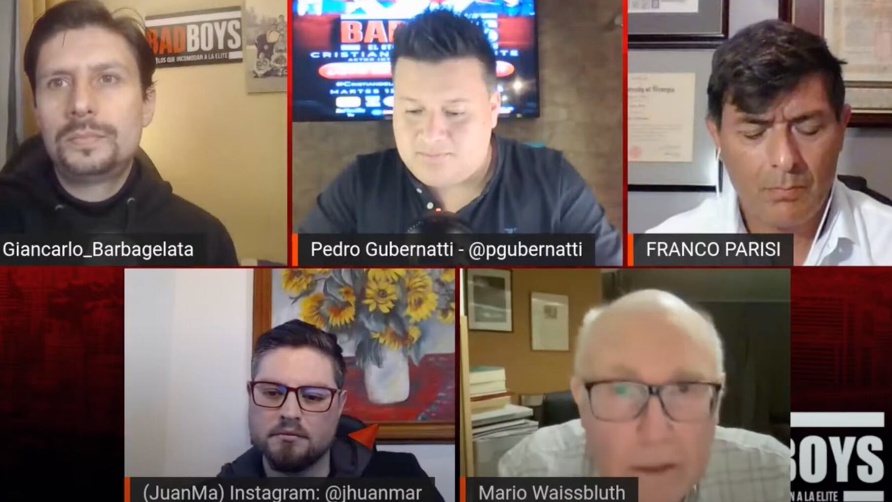 Mario Waissbluth estuvo en Bad Boys.