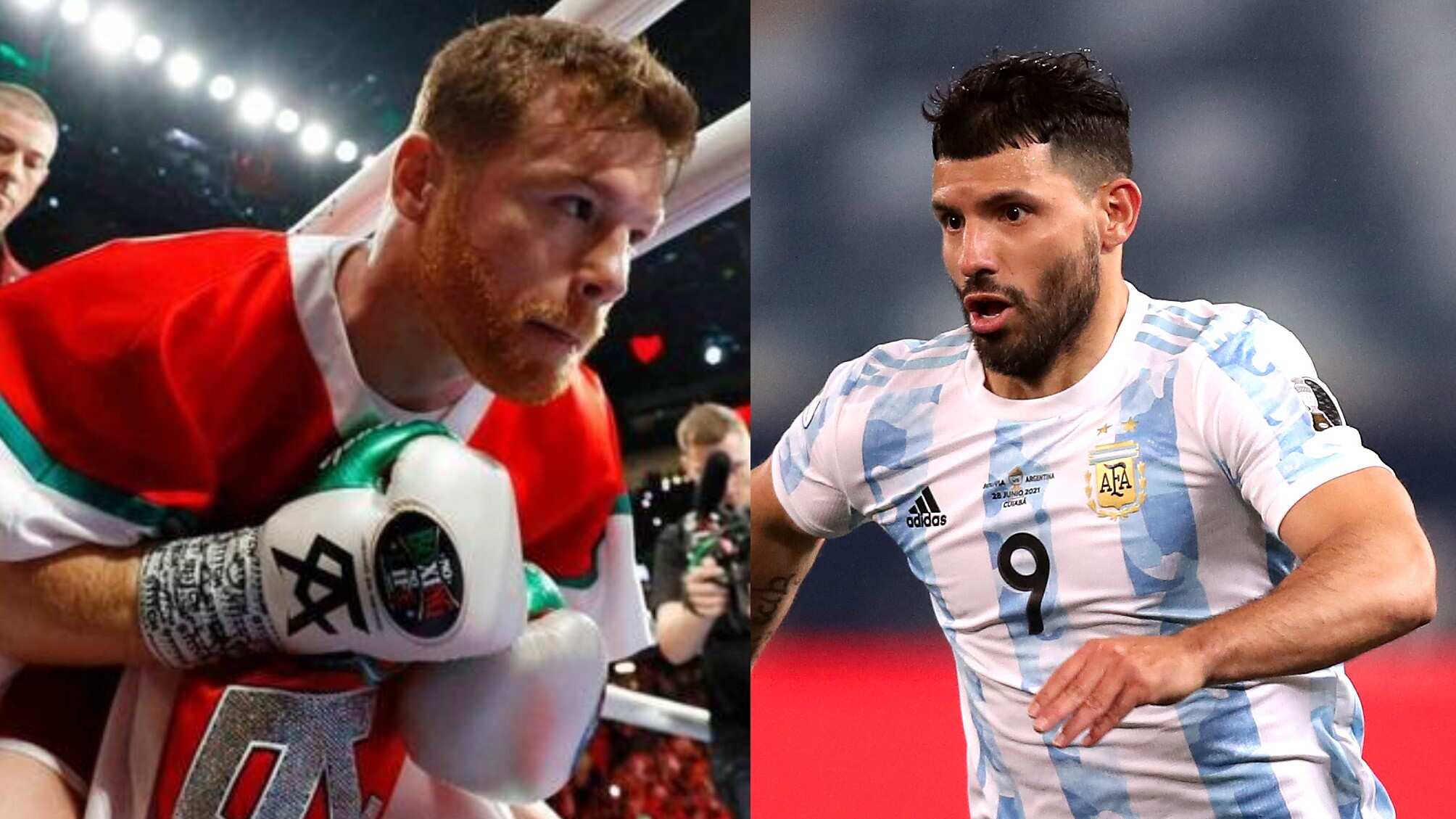 Canelo Álvarez y Sergio Agüero