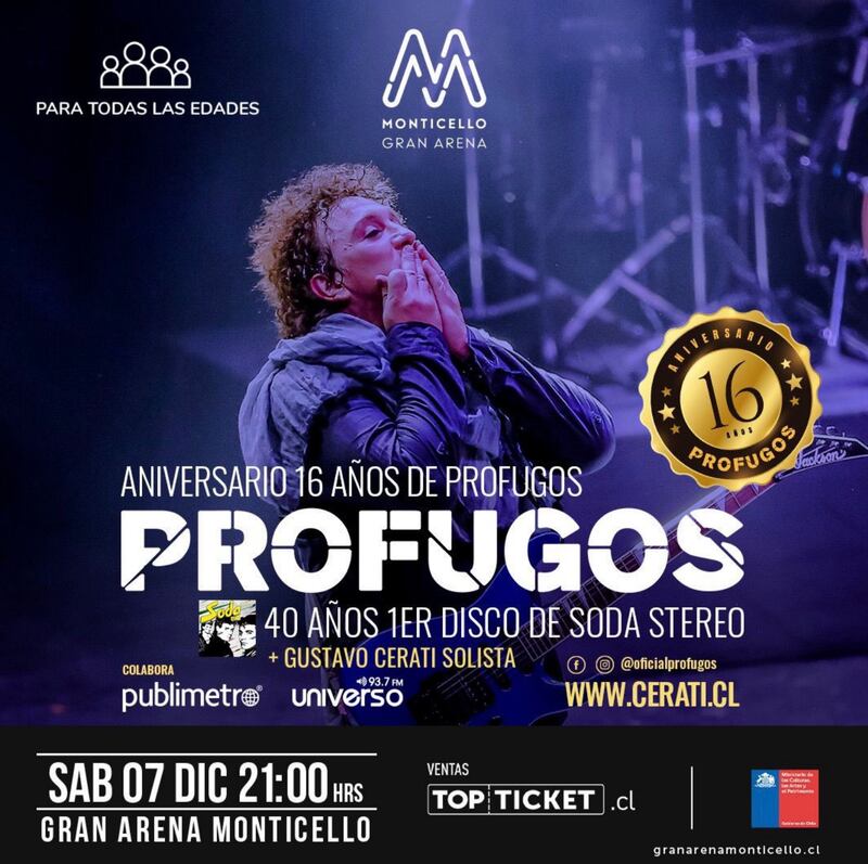 prófugos soda stereo flyer