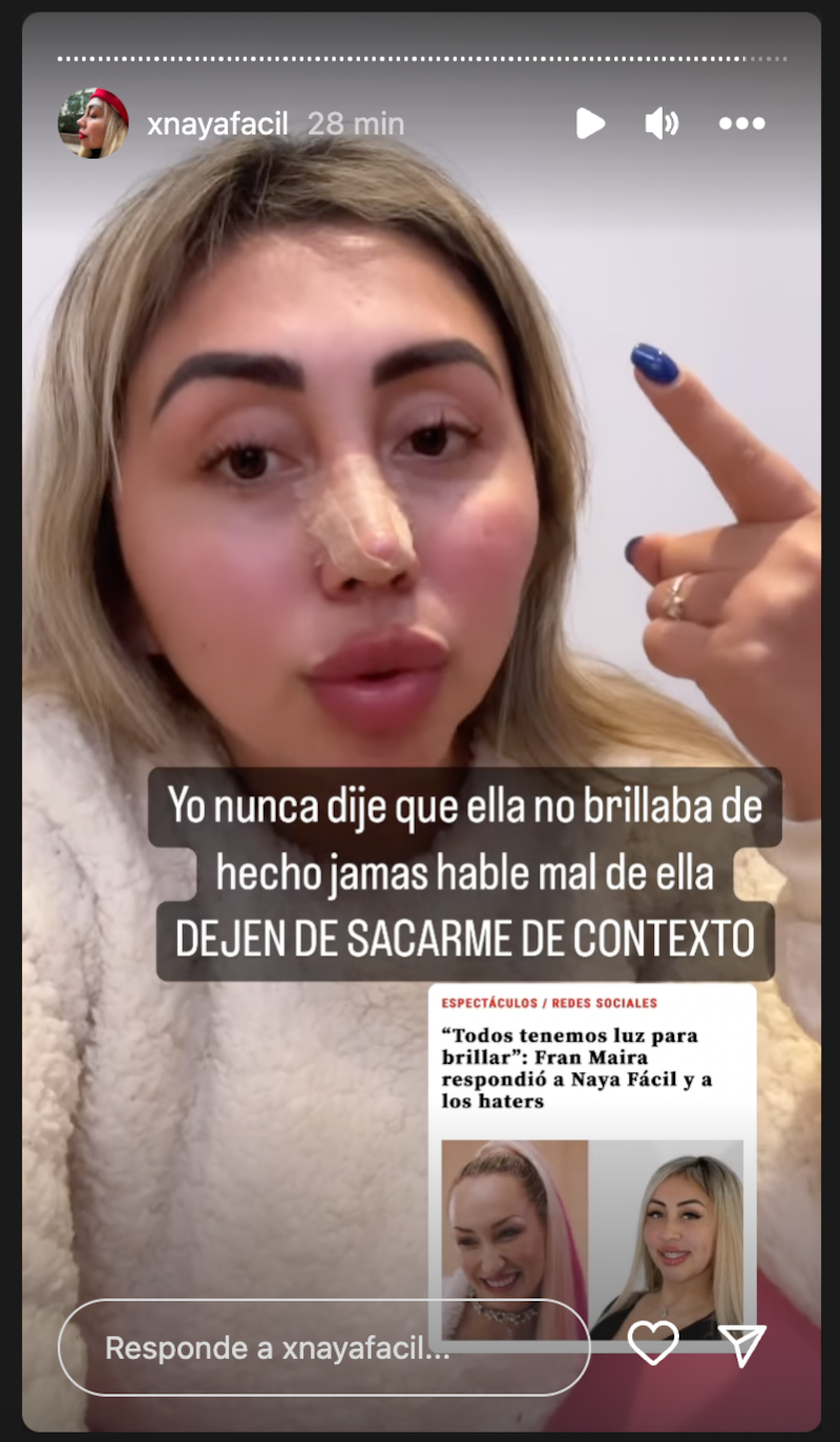 Historia de Naya Fácil | Fuente: Instagram