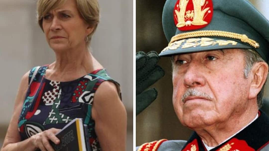 Evelyn Matthei y Augusto Pinochet