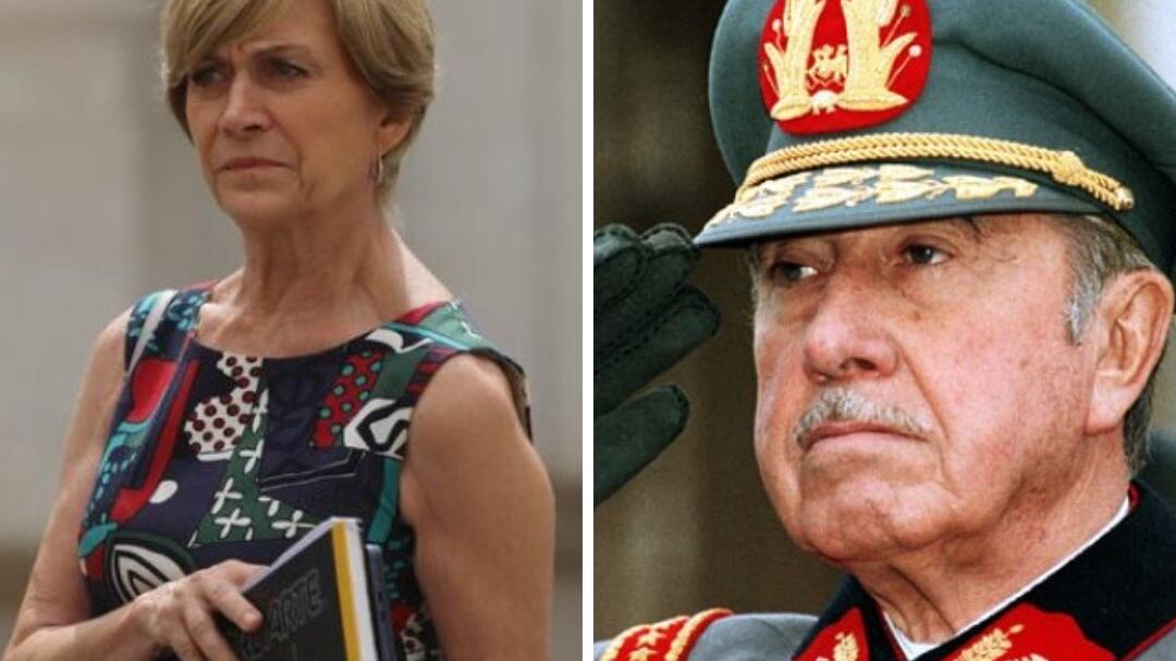 Evelyn Matthei y Augusto Pinochet