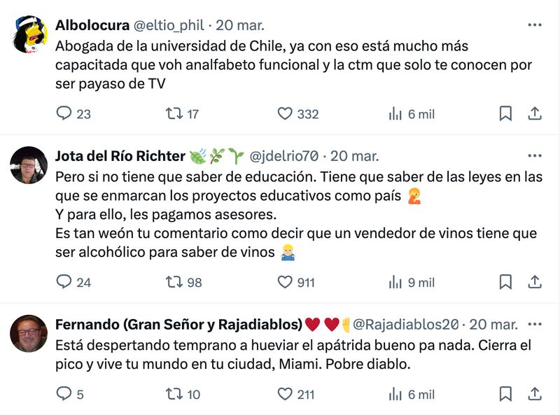 Comentarios que recibió Javier Olivares | Captura: X (Twitter)