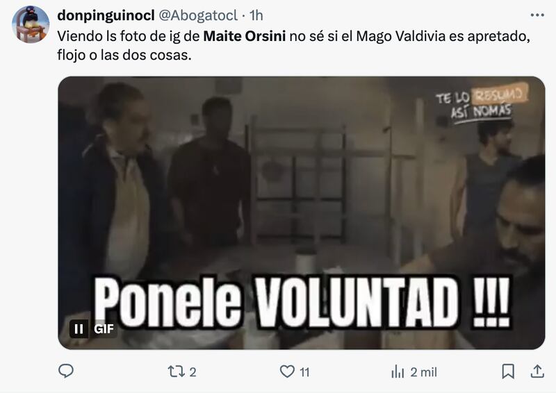 Reacciones desayuno de Maite Orsini hecho por Jorge Valdivia | Fuente: X (Twitter)