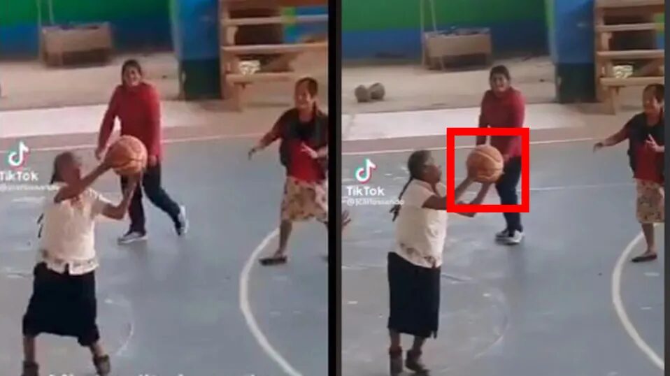 Abuelita se hace viral en TikTok al mostrar sus habilidades en el básquetbol