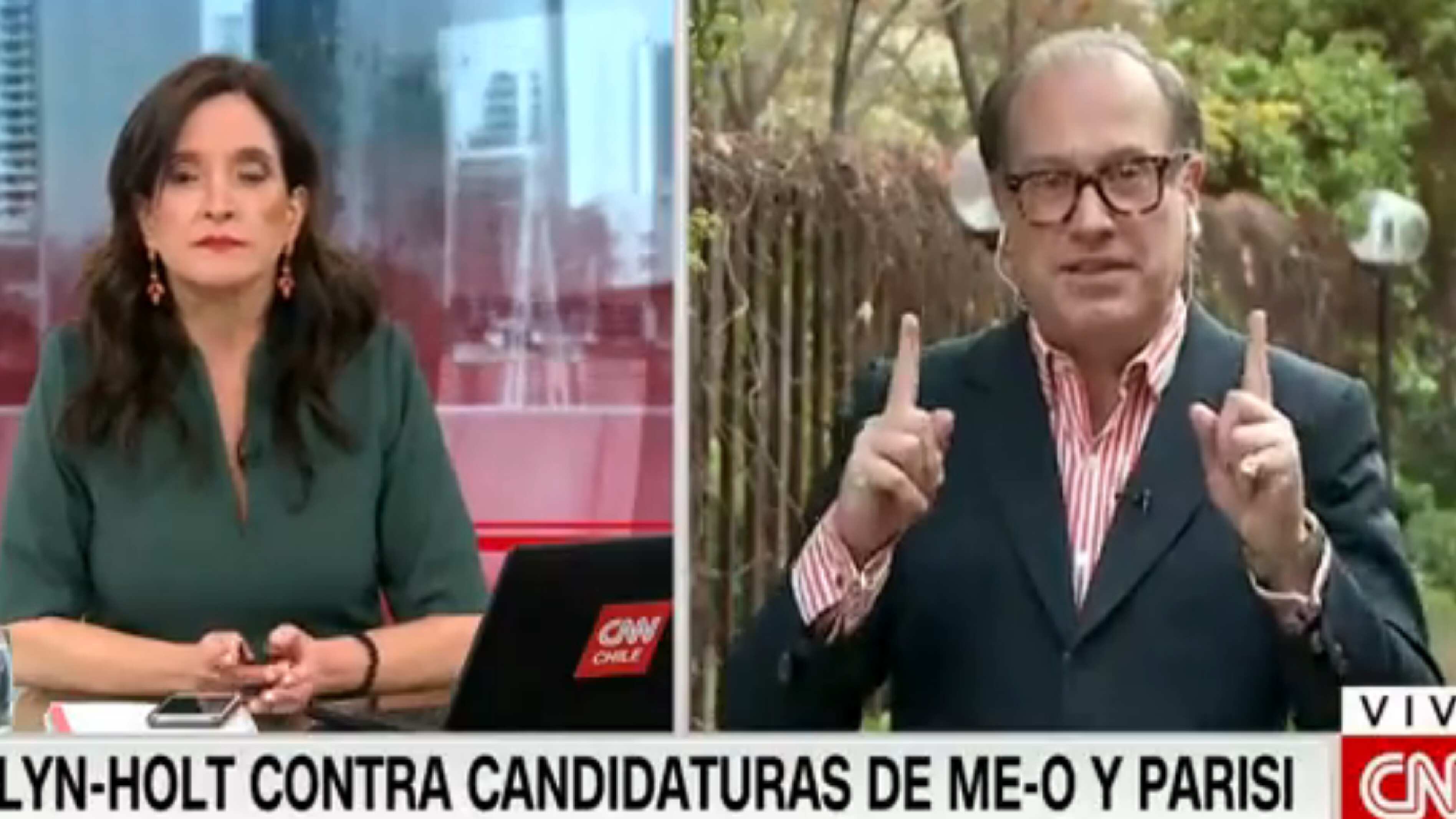 Jocelyn - Holt en CNN Chile.