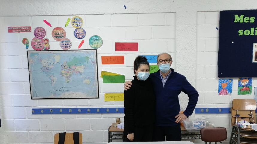 Tatiana Figueroa fue vocal de mesa con su papá