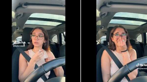 La tiktoker lloraba desconsolada