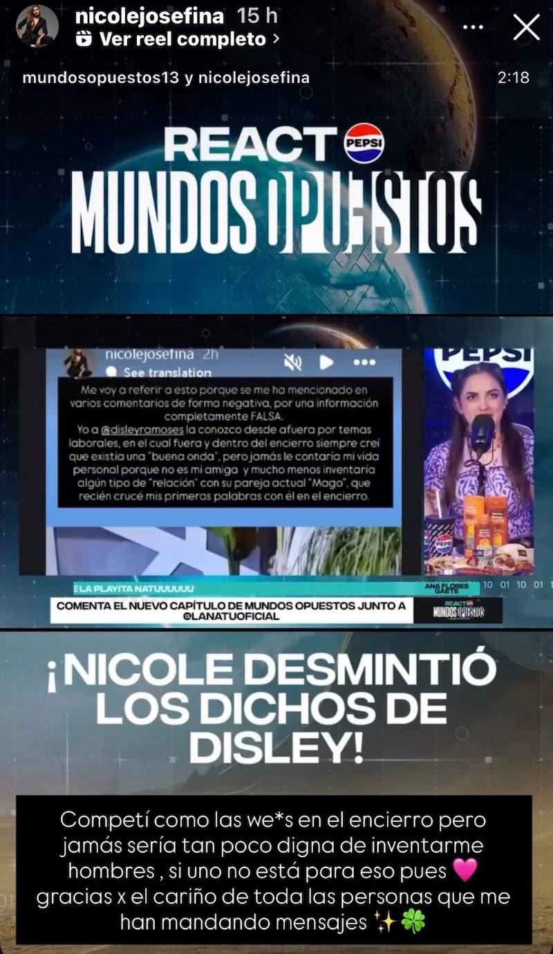 Historias de @nicolejosefina