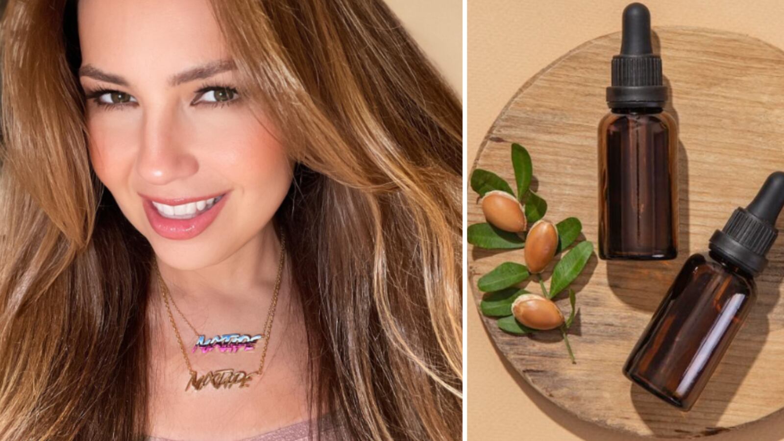 Thalía y su tinte natural de argán