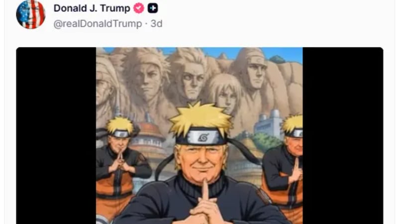 Trump Naruto - Truth Social
