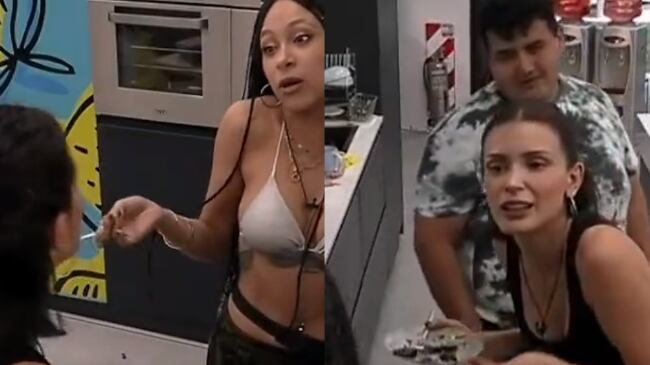 A menos de 48 horas de comenzado el reality Gran Hermano, surgió la primera pelea entre dos participantes, que dejó a una de ellas llorando en la zona de dormitorios.
Todo ocurrió en la cocina cuando Constanza Segovia -la bailarina de ballet que pasó por excesos de droga-, disfrutaba de un pedazo de torta, lo cual fue recriminado por Estefanía Galeota, la estudiante de psicología, que recientemente celebró su cumpleaños junto al grupo.
La cumpleañera le reprochó a Constanza que se estaba comiendo todo el pastel ella sola.
“Lo encuentro demasiado exagerado por un pedazo de queque, se defendió la aludida”, quien momentos después, explicó llorando en el dormitorio que solo estaba comienzo pedazos de chocolate que los demás habían dejado de lado.
“No es para que te sintai mal tampoco...estamos hablando de compartir”, dijo la joven de las trenzas, para después rematarla y dejarla llorando.
“Igual como que tenís que hacer espectáculo por algo, no. Entonces, esto es como el momento. ¿Es tu momento de hacer un espectáculo por algo? ‘Ay, me hiciste sentir mal’”.