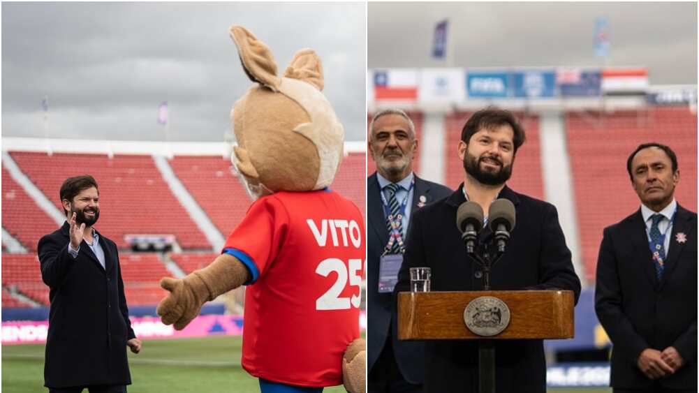 Presidente Boric visitó el Estadio Nacional previo al inicio del Mundial Sub-20