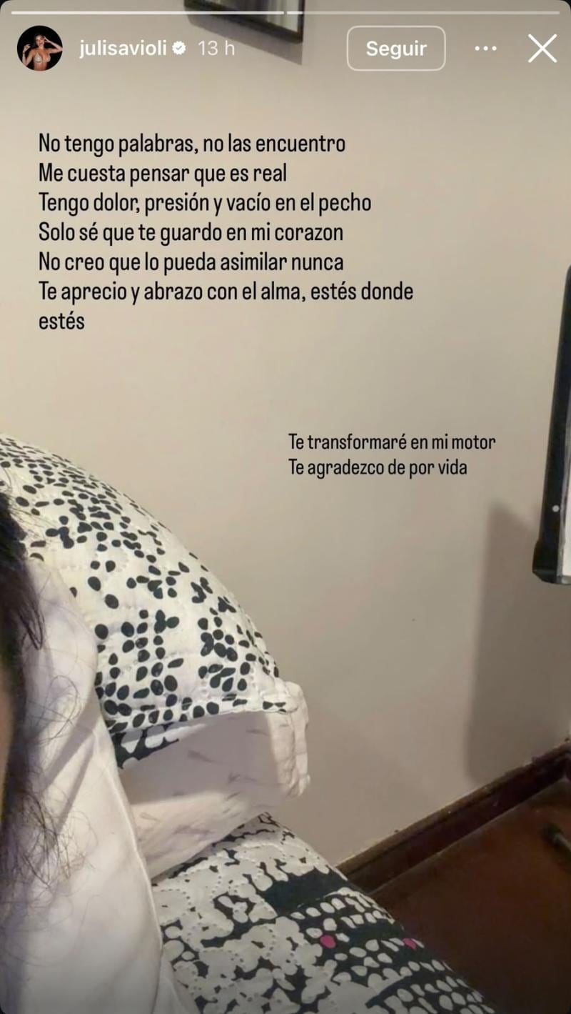 “No creo que lo pueda asimilar nunca”: El desgarrador adiós de la expareja de Gaspi tras su muerte
