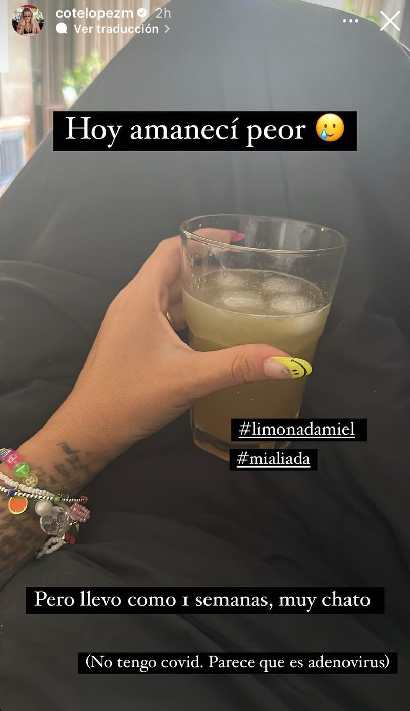 Historia de Coté López | Instagram
