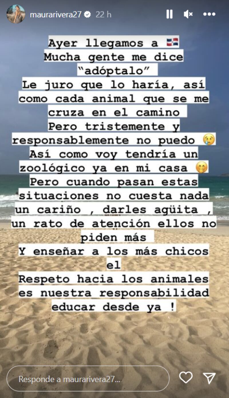 Historia de Maura Rivera | Instagram