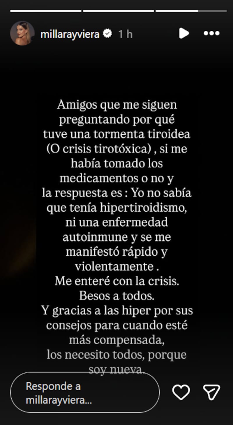 Historia de Millaray Viera | Fuente: Instagram @millarayviera