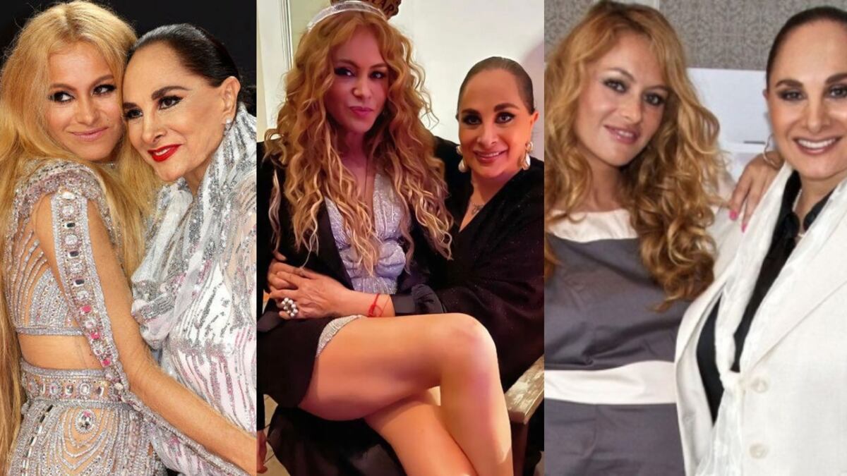 Paulina Rubio posa al lado de su madre, la fallecida actriz mexicana Susana Dosamantes