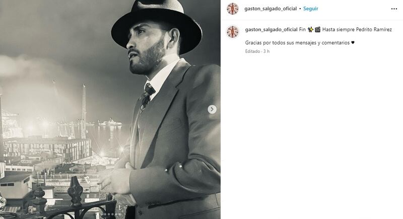 El actor interpretó a Pedro Ramírez, uno de los protagonistas de la nocturna que finalizó este lunes en las pantallas de Mega.