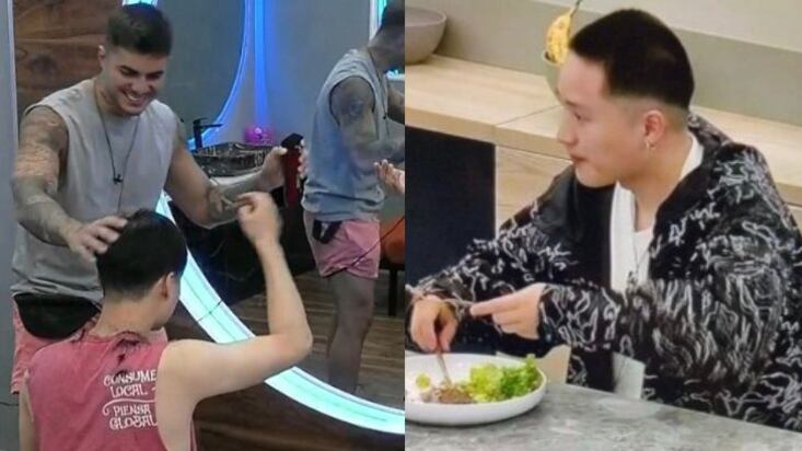 Seguidores de Gran Hermano exigen sanción para Manuel por cortarle mal el pelo a Yuhui