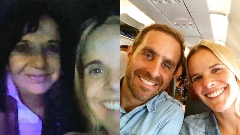 Javiera Suárez con su mamá y pareja Cristián Arriagada | Fuente: Instagram @marilubalbontin @drcristianarriagada