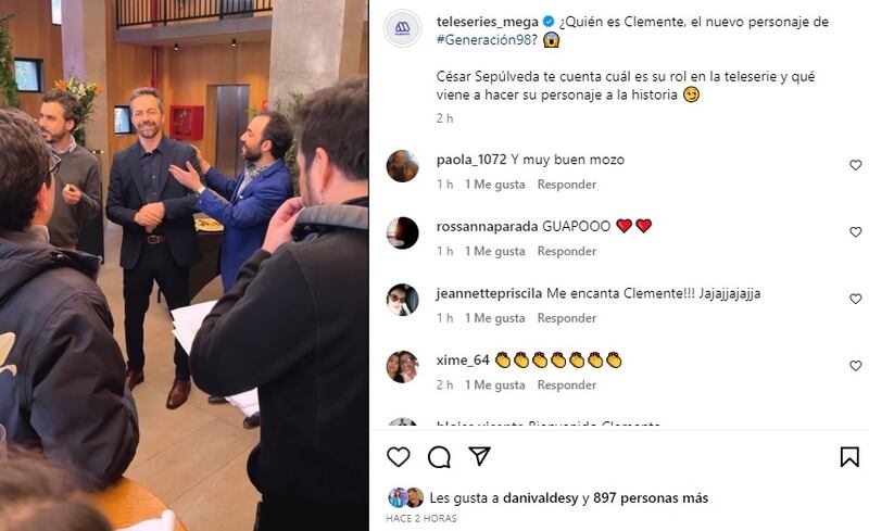 El actor llega a la nueva producción de Mega luego de haber interpretado un rol de villano en la pasada "Hasta encontrarte".