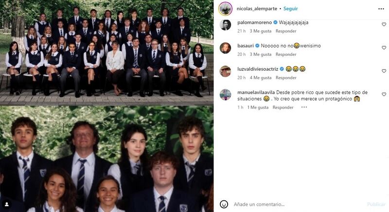 El director de la teleserie publicó su cameo en el primer episodio de la producción de Mega.