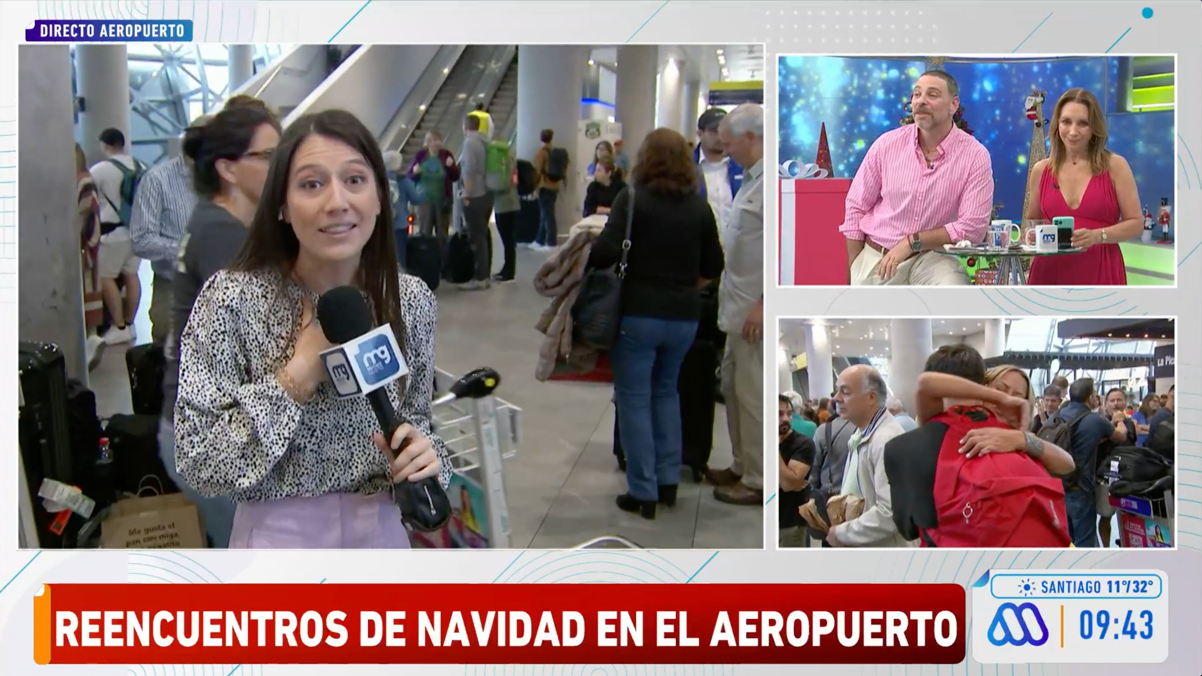 La periodista de "Mucho Gusto" se emocionó en el aeropuerto al recordar sus experiencias alejada de sus familiares.