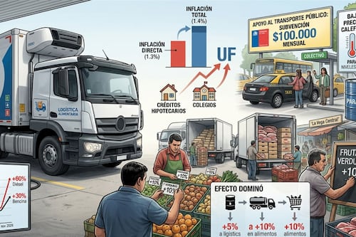 Efecto dominó por el “bencinazo”: ¿Qué productos y servicios subirán de precio este jueves en Chile?