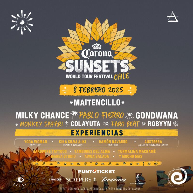 Line up Corona Sunset 2025