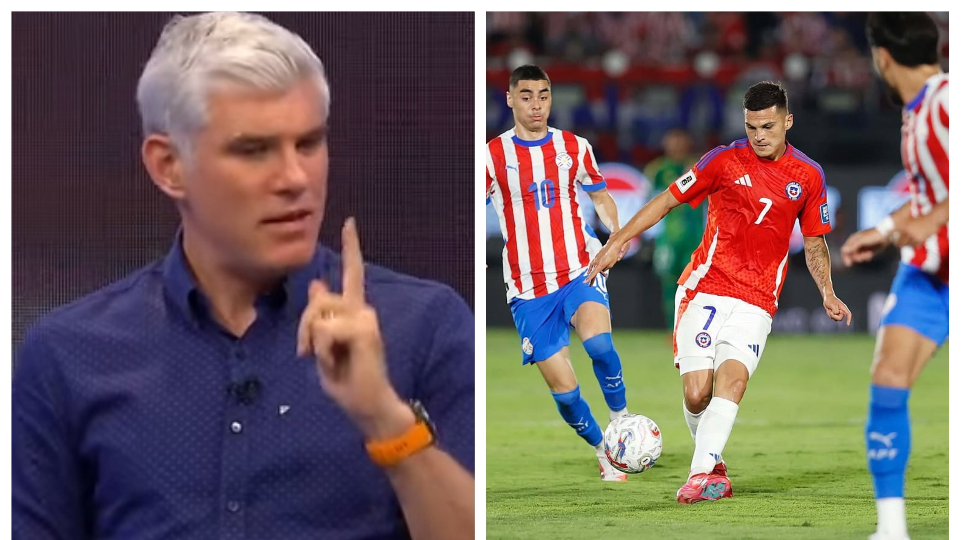 El periodista deportivo apuntó anoche sus críticas a la actuación de Diego Valdés en la derrota de la selección chilena ante Paraguay.