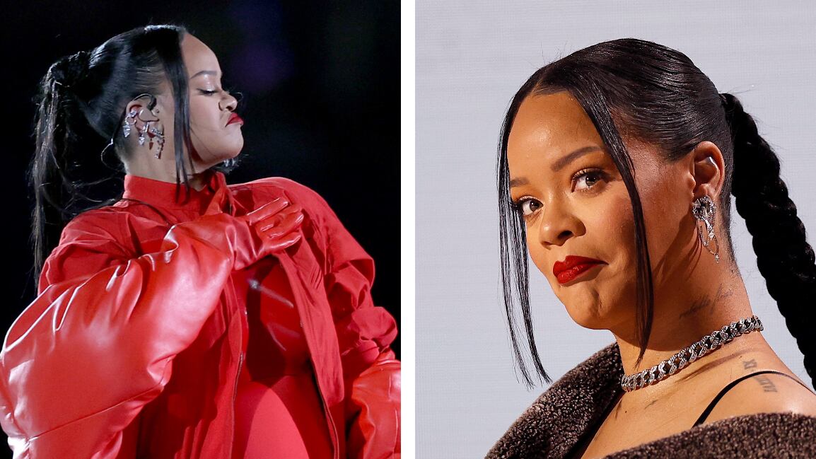 La cantante guardó su secreto y nadie notó su embarazo durante la conferencia a unos días del Super Bowl.