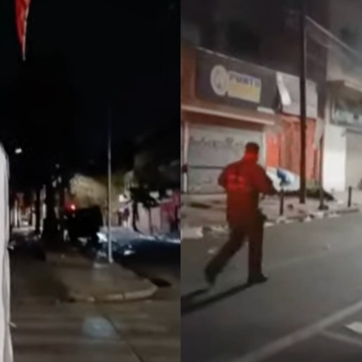 Delincuentes captados en video robando cajero en Barrio Meiggs Delincuentes captados en video robando cajero en Barrio Meiggs