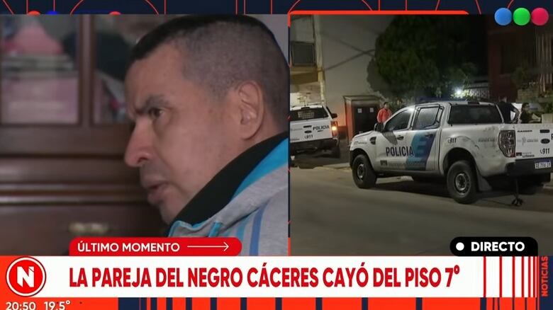 La mujer, pareja de Cáceres, falleció luego de precipitarse desde un séptimo piso.