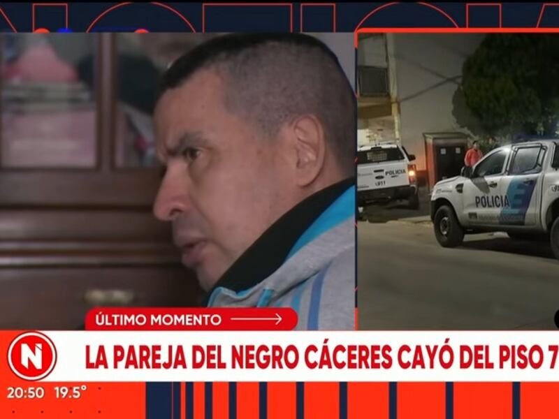 Pareja de exseleccionado argentino Fernando Cáceres fallece tras caer desde un séptimo piso en Buenos Aires: autopsia descartaría tesis de femicidio