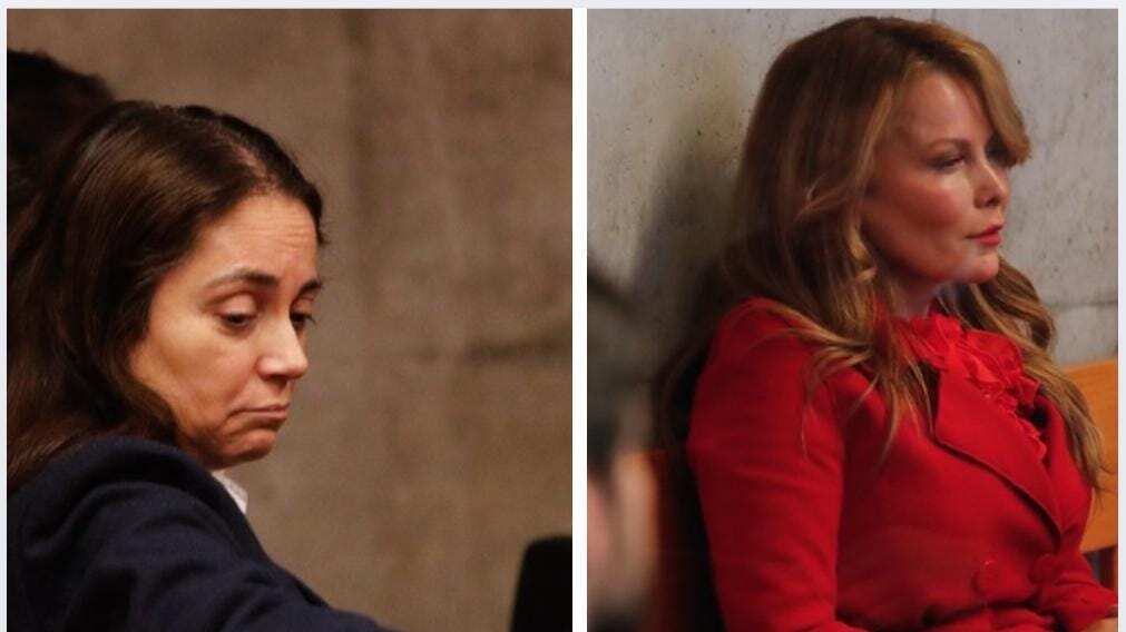 Leonarda Villalobos y Cathy Barriga.