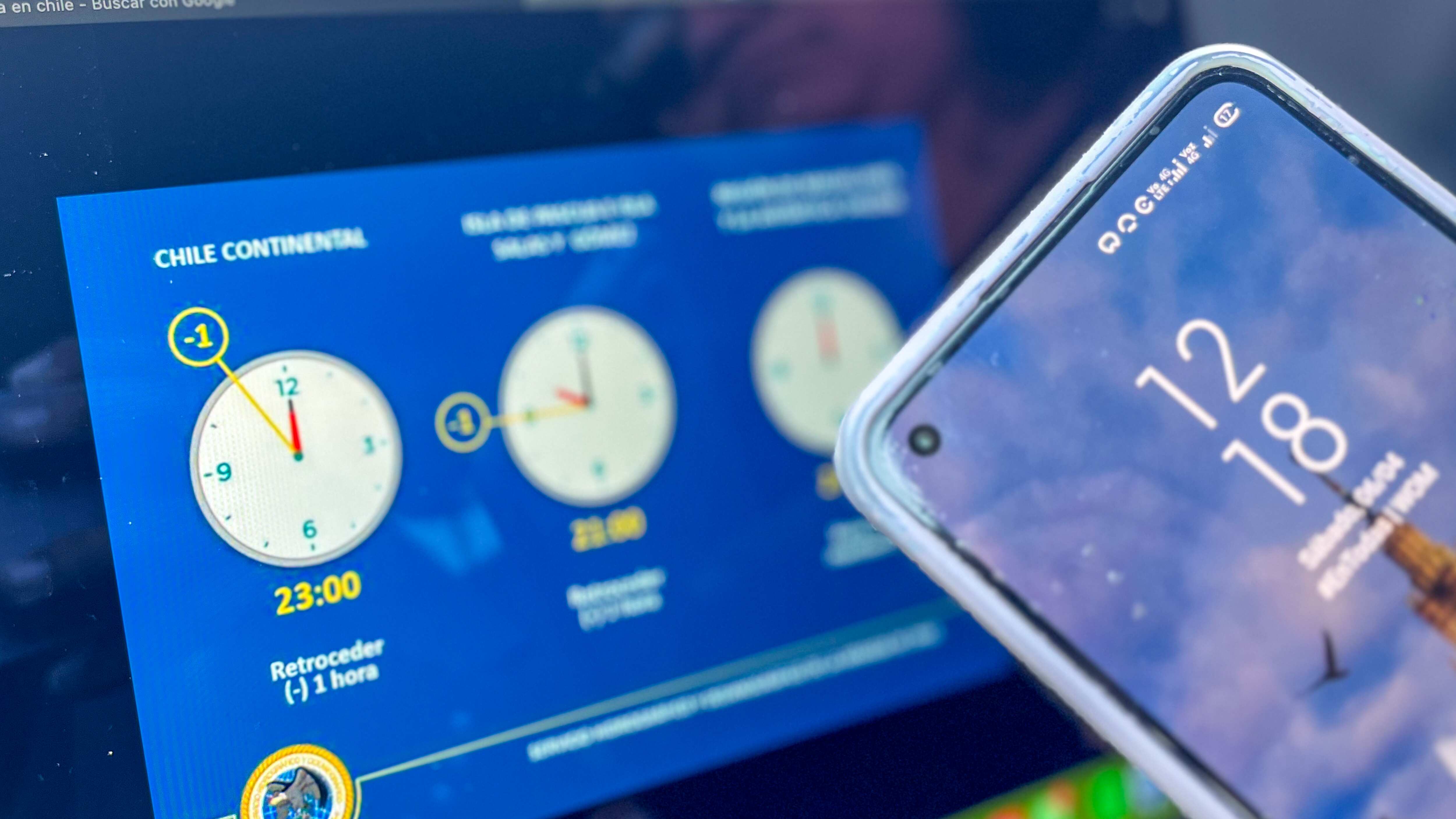 Cambio de hora en Chile