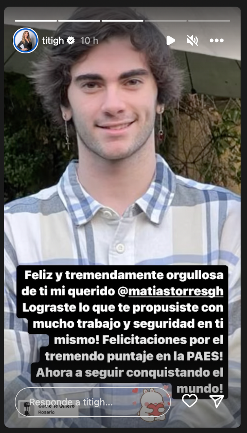 Titi Garcia Huidobro historias | Fuente: Instagram