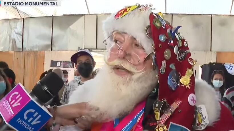 El Viejo Pascuero que votó en el Monumental