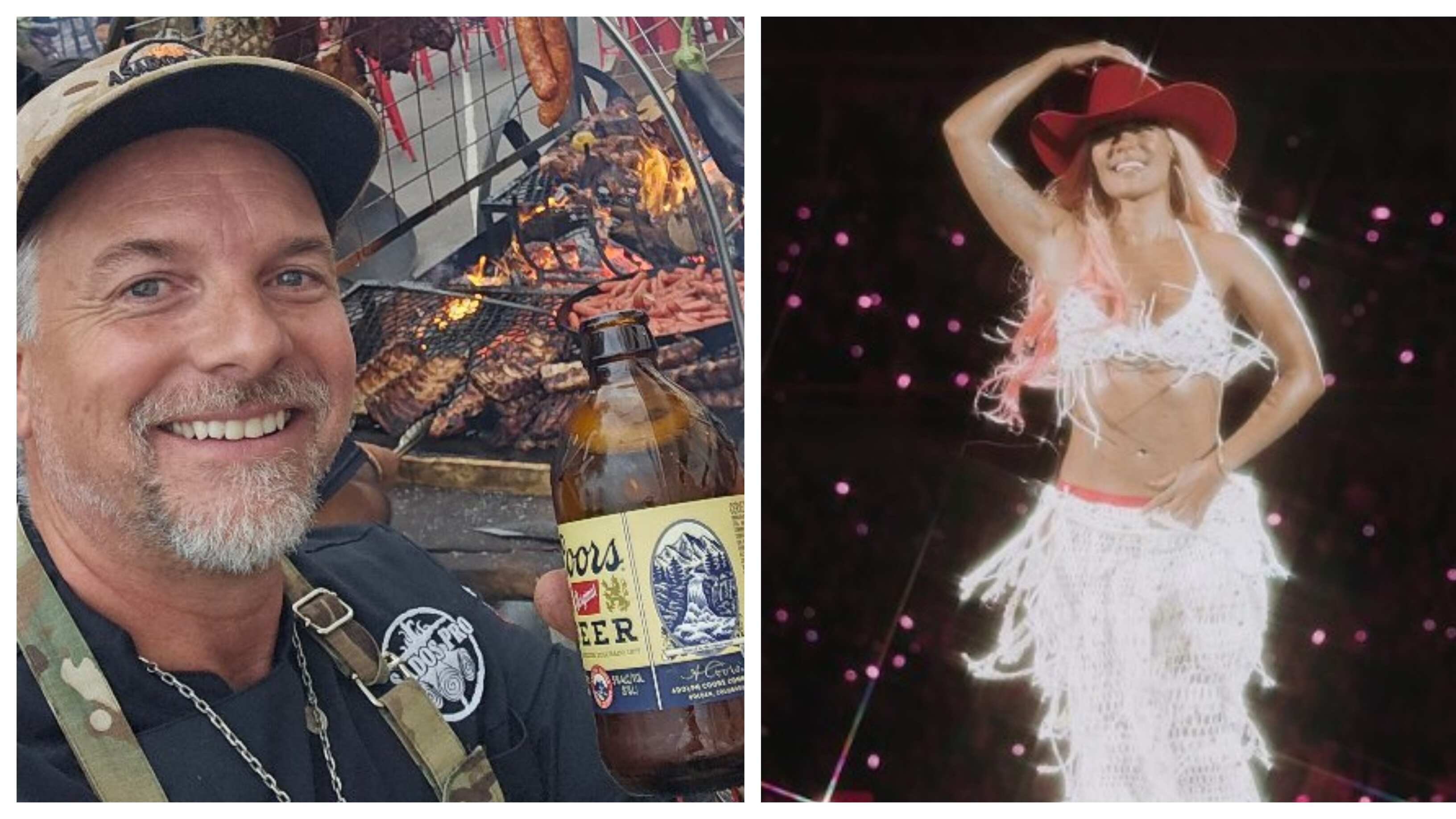 El argentino preparó un asado a Karol G y su staff en el Estadio Nacional.