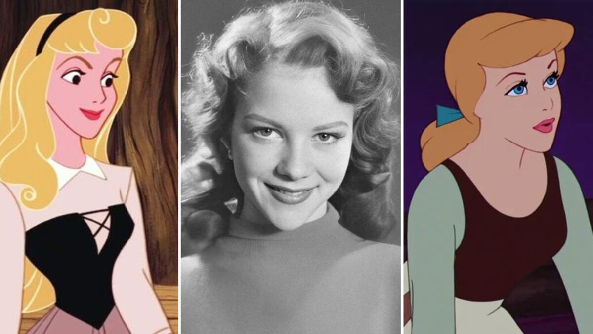 Helene Stanley encarnó a la Cenicienta y a la bella durmiente en las escenas de referencia que nunca salieron a la luz